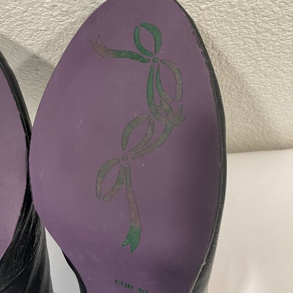 POETIC LICENCE LONDON "Backlash" Heeled Oxford Black/Burgundy 9/9.5 - Picture 12 of 13